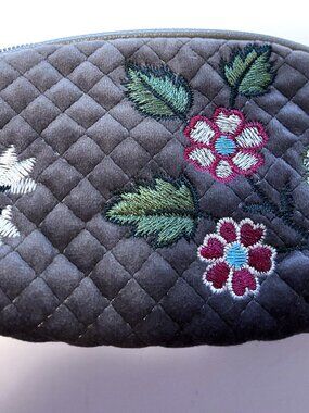 Vera Bradley Grey Wolf Iconic Cosmetic Bag